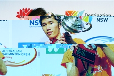 [4月7日，澳大利亞羽毛球公開賽男單決賽，田厚威奪冠]