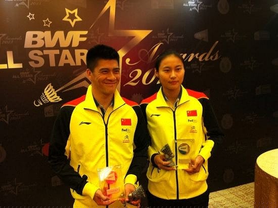 蔡赟/傅海峰、王儀涵獲年度最佳男女運動員獎