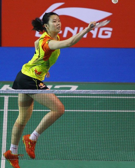 李雪芮在比賽中