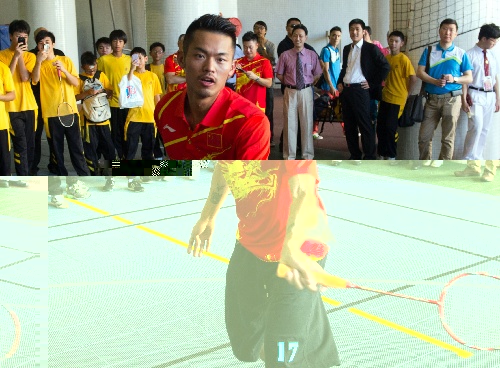 羽毛球奧運冠軍林丹在澳門