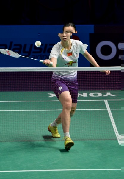 2013羽聯超級賽總決賽 李雪芮回球