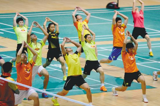 國羽沈陽備戰世錦賽練兵忙 氣候場館成首選原因