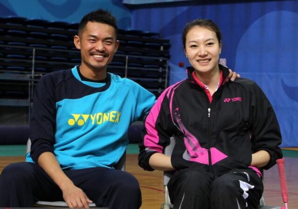 林丹谢杏芳甜蜜亮相北大 新年愿望重返世界前四