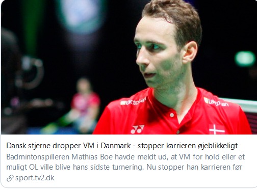 前男双世界第一宣布退役 曾夺2016汤姆斯杯冠军