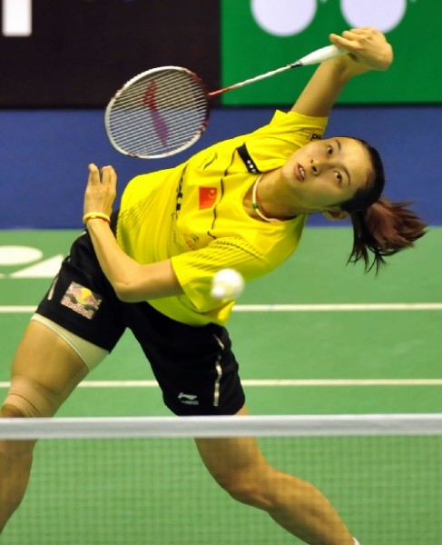 羽毛球 - 王儀涵在比賽中