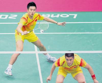 “風雲”蔡赟（左）與傅海峰